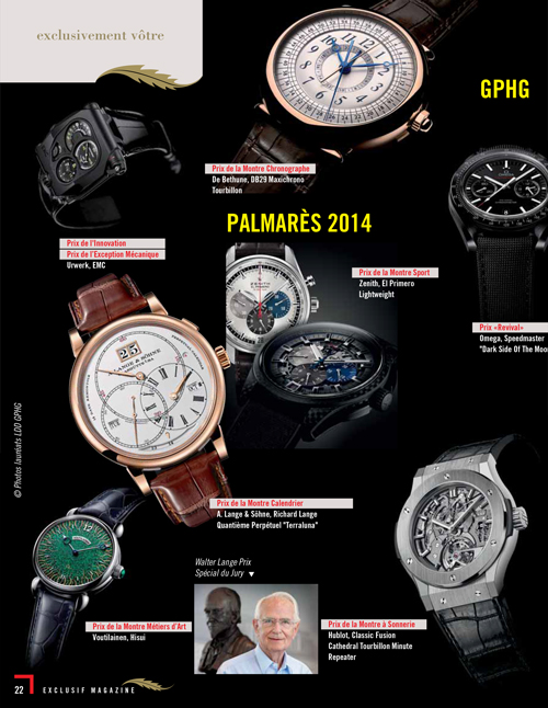 GPHG 2014 Exclusif magazine
