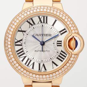 Montre Ballon Bleu de Cartier en or rose, moyen modèle. 36,5 mm | GPHG