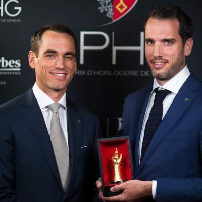  Édouard et Bertrand Meylan, Owners of H. Moser & Cie, winner of the Tourbillon Watch Prize 2022