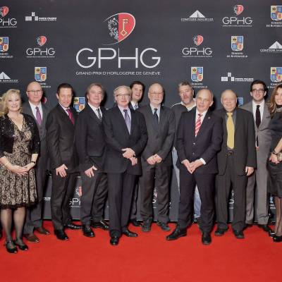  The 2013 Jury members : Viren Bhagat, Nick Foulkes, Moritz Elsaesser, Paola Pujia, Elizabeth Doerr, Stéphane Linder, Aurel Bacs, Jean-Michel Wilmotte, Dominique Fléchon, Patrick Wehrli, Jean-Philippe Arm, Philippe Starck, Ueli Maurer, Antoine Simonin, Benjamin Clymer, Nazanin Lankarani, Claude Sfeir, Carlos Alonso, Carlo Lamprecht (President of the GPHG), Alexey Tarkhanov