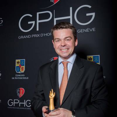 Romain Gauthier, fondateur de la marque éponyme, lauréate du Prix de la Complication pour Homme 2013