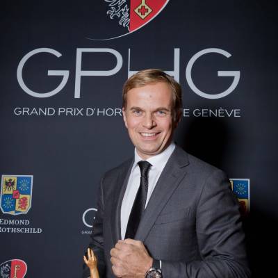 Jean-Frédéric Dufour, CEO of Zenith, winner of the Sports Watch Prize 2013