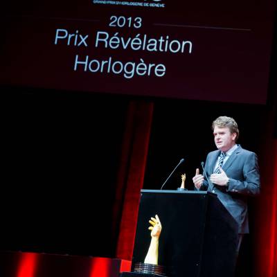 Discours de Benoît Mintiens, fondateur de Ressence, marque lauréate du Prix de la Révélation Horlogère 2013