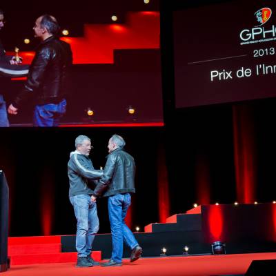 Philippe Starck, membre du Jury 2013, et Vianney Halter