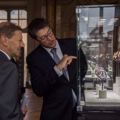 Sua Eccellenza Giancarlo Kessler, Ambasicatore della Svizzera in Italia e Gianfranco Ritschel