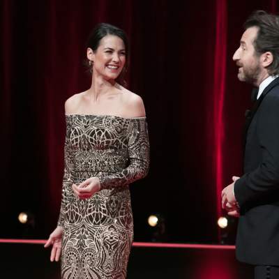 Lauriane Gilliéron et Edouard Baer (présentateurs)