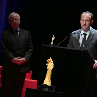 Prince Philipp von und zu Liechtenstein (Chairman of LGT) and Eric Pirson (Director of Tudor, winner of the « Petite Aiguille » Prize 2017)
