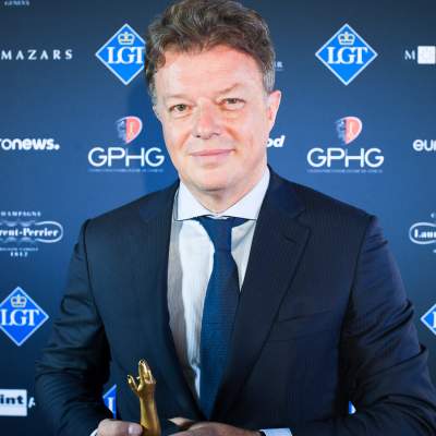 Nicolas Beau, Directeur International Horlogerie et Joaillerie of Chanel, winner of the Ladies' Watch Prize 2018