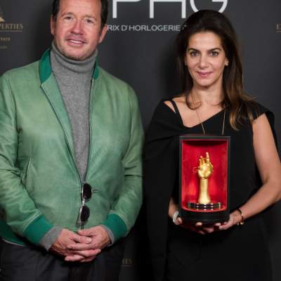 Chabi Nouri, CEO of Piaget, winner of the “Aiguille d’Or” Grand Prix and François-Henry Bennahmias, CEO of Audemars Piguet