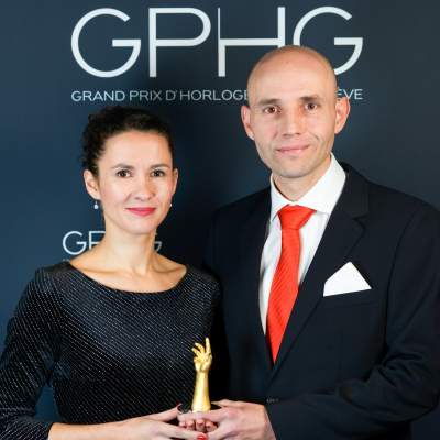 Owner and watchmaker, winner of the "Petite Aiguille" Prize 2019