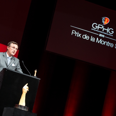 Philippe Peverelli (CEO de Tudor, marque lauréate du Prix de la Montre Sport 2015)