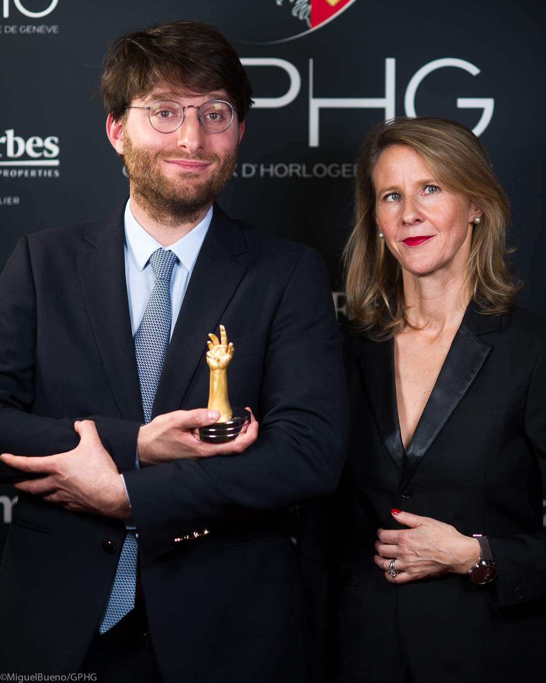 Volcy Bloch, CEO of Trilobe and Gautier Massonneau, Founder and creative director  of Trilobe, winner of the &quot;Petite Aiguille&quot; Prize 2022