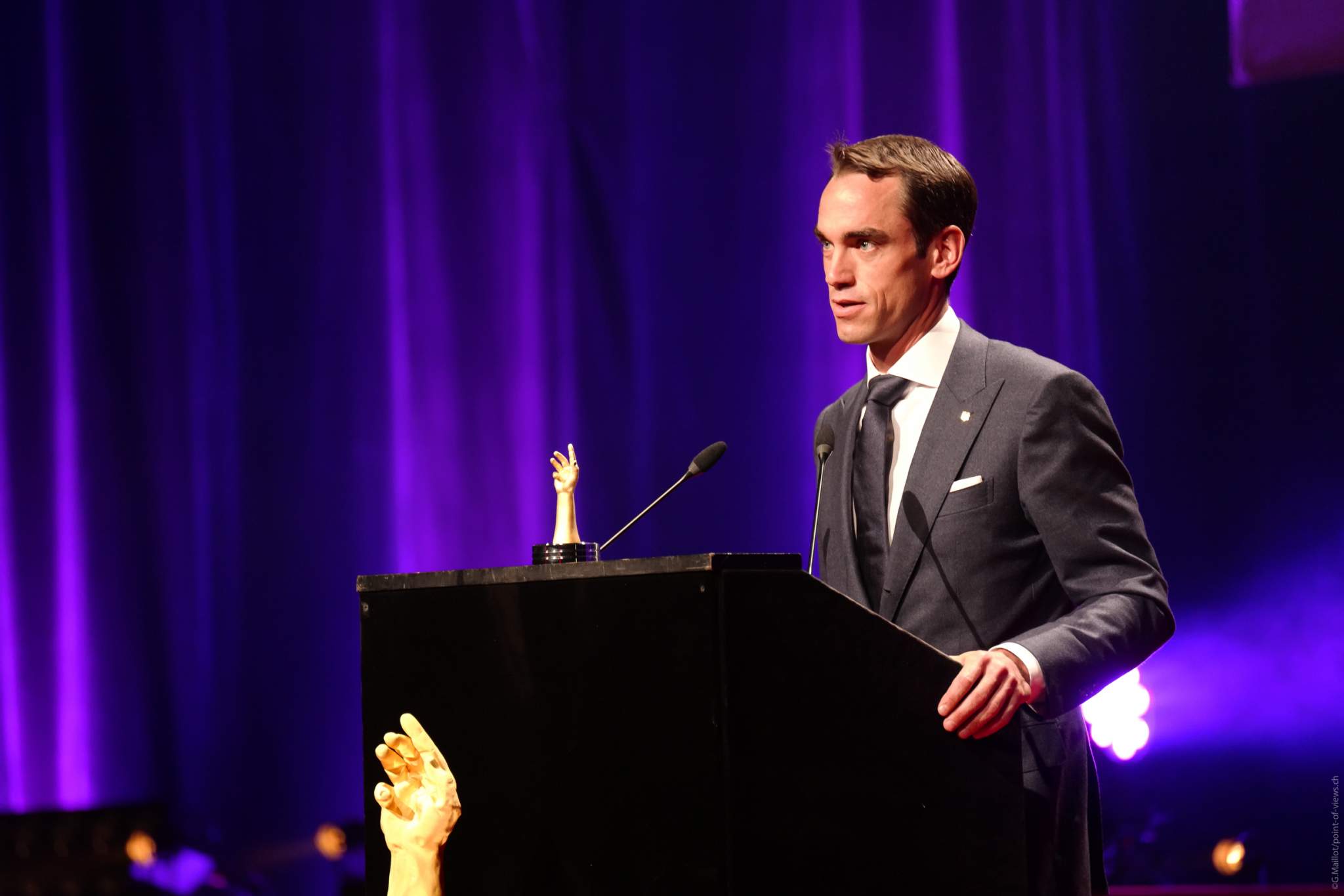 Edouard Meylan, CEO de H. Moser &amp; Cie, lauréat du Prix de la Montre Chronographe 2020