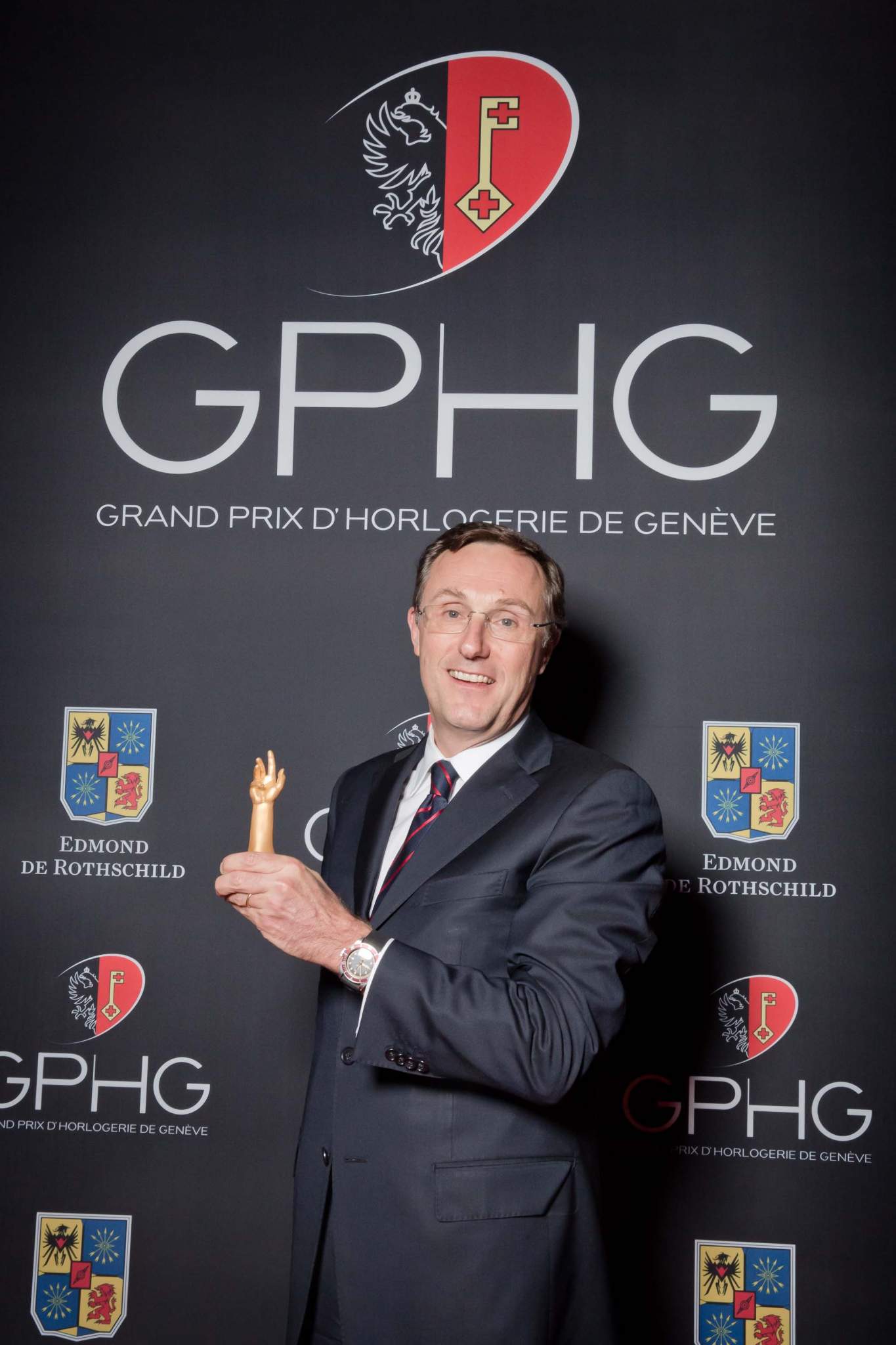 Philippe Peverelli, CEO of Tudor, winner of the « Revival » Prize 2013