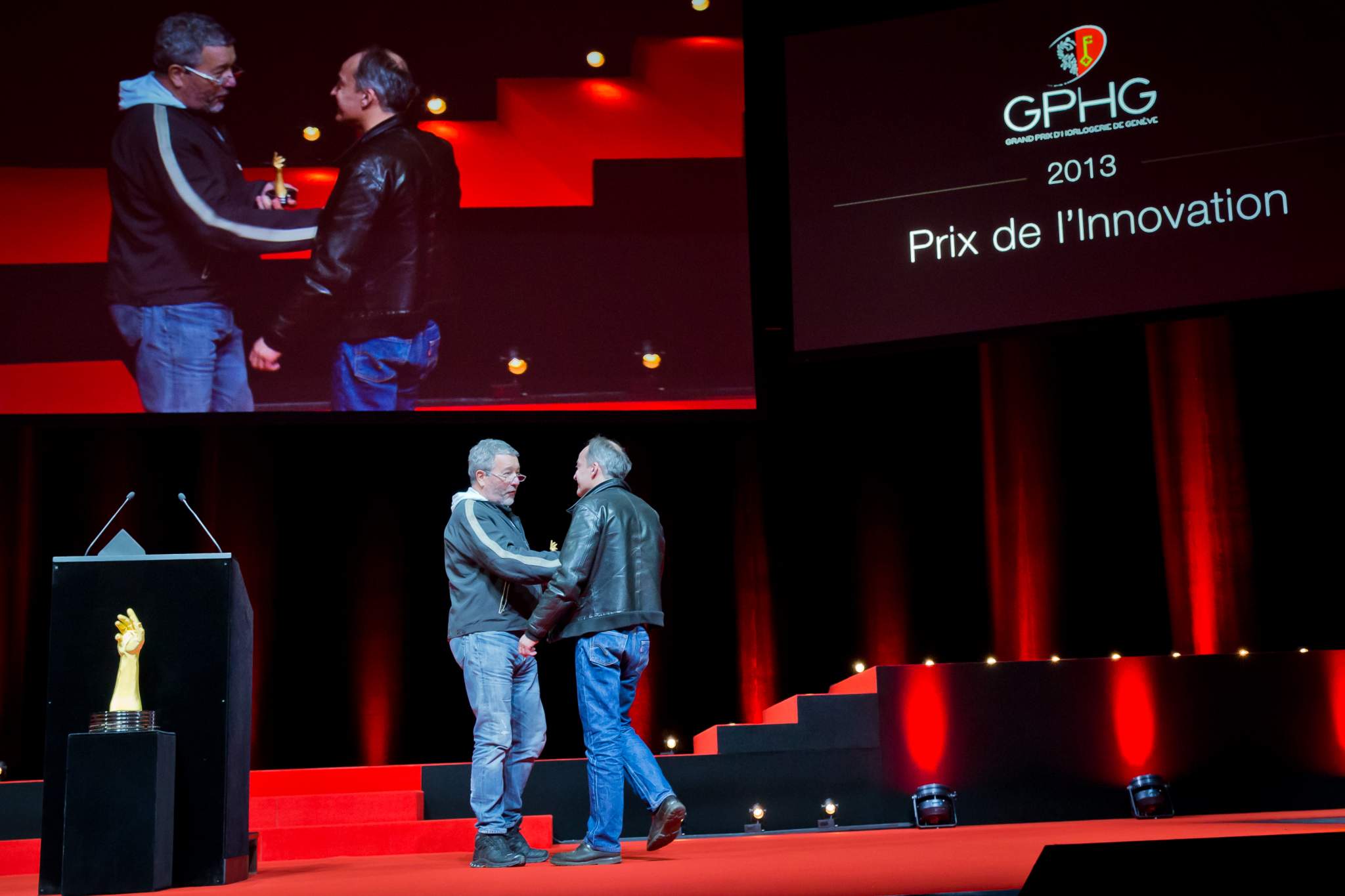 Philippe Starck, member of the Jury 2013, and Vianney Halter