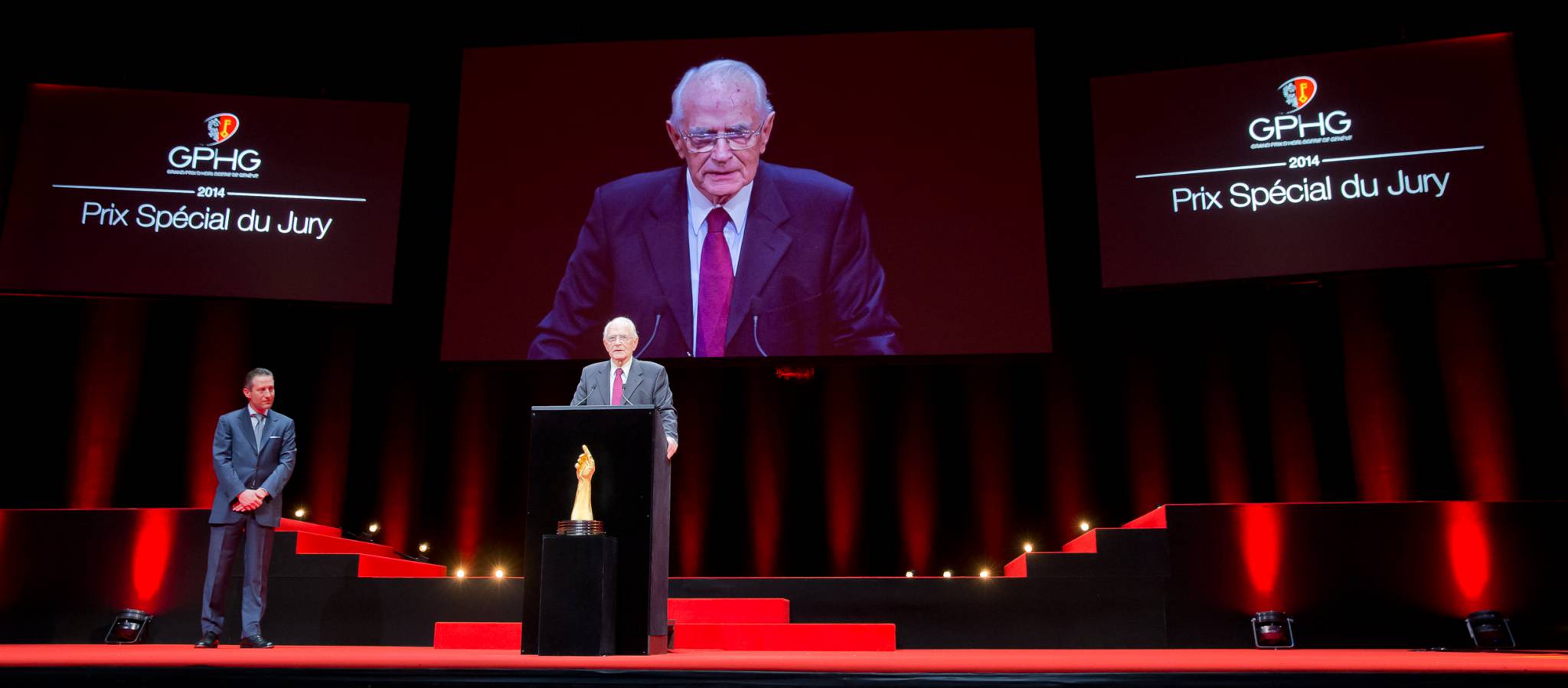 Aurel Bacs (President of the jury) and Walter Lange (Founder of A. Lange &amp; Söhne)