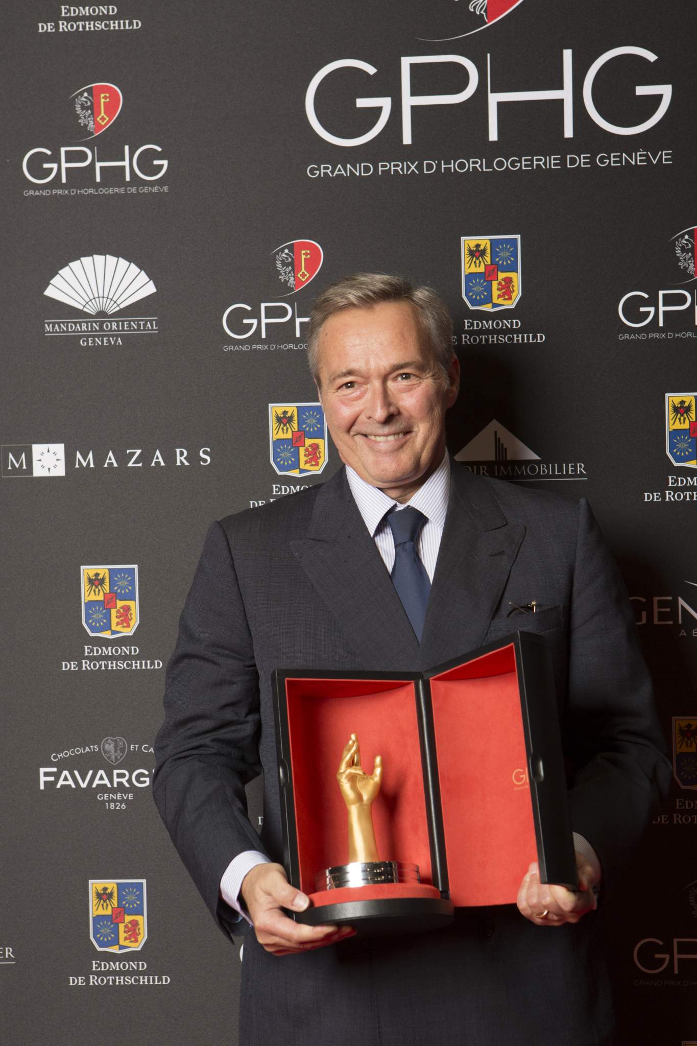 Karl-Friedrich Scheufele  (President of Chronométrie Ferdinand Berthoud, winner of the “Aiguille d’Or” Grand Prix 2016)