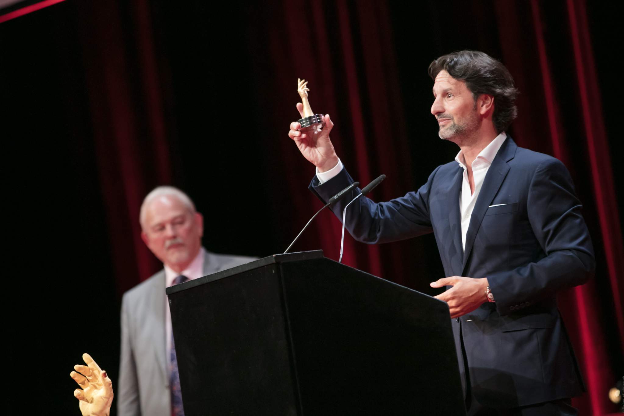 Philippe Dufour (jury member) and Maximilien Büsser (Owner &amp; Creative Director of MB&amp;F, winner of the Calendar Watch Prize 2016)