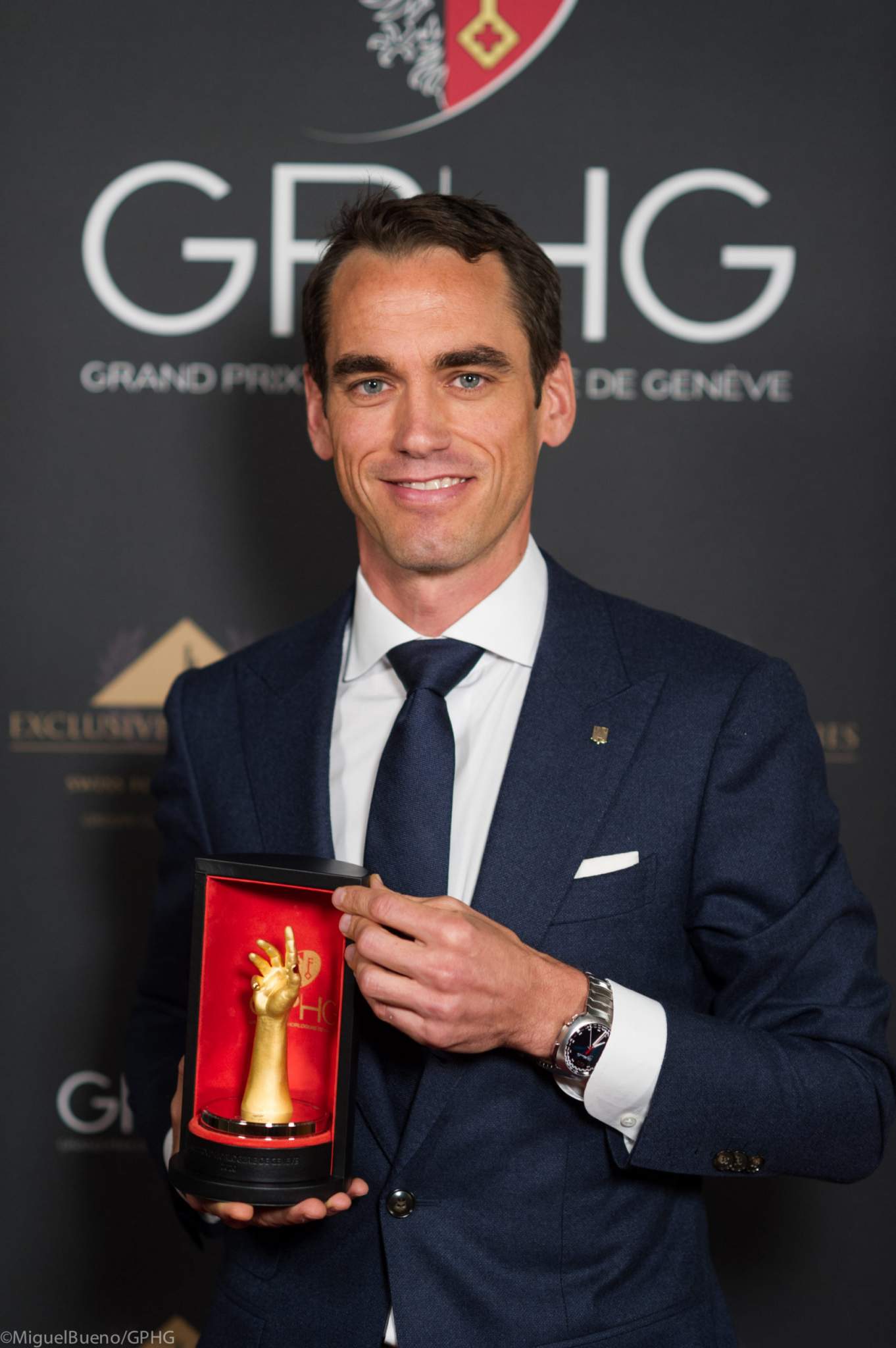 Edouard Meylan, CEO de H. Moser &amp; Cie, lauréat du Prix de la Montre Chronographe 2020