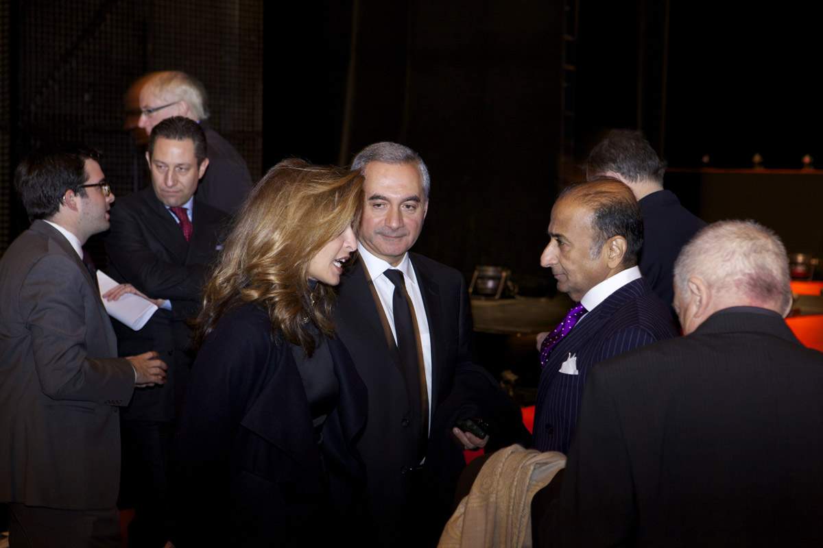 Benjamin Clymer, Aurel Bacs, Nazanin Lankarani, Claude Sfeir et Viren Bhagat (membres du jury du GPHG 2013)