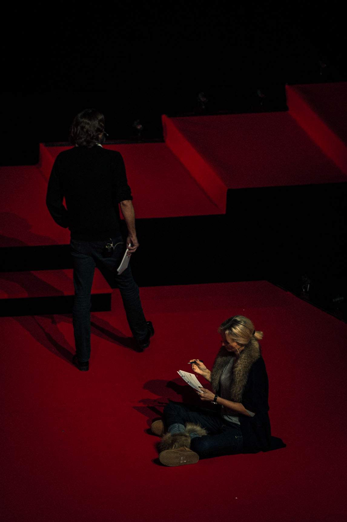 Frédéric Beigbeder et Adriana Karembeu (présentateurs de la cérémonie du GPHG 2012)