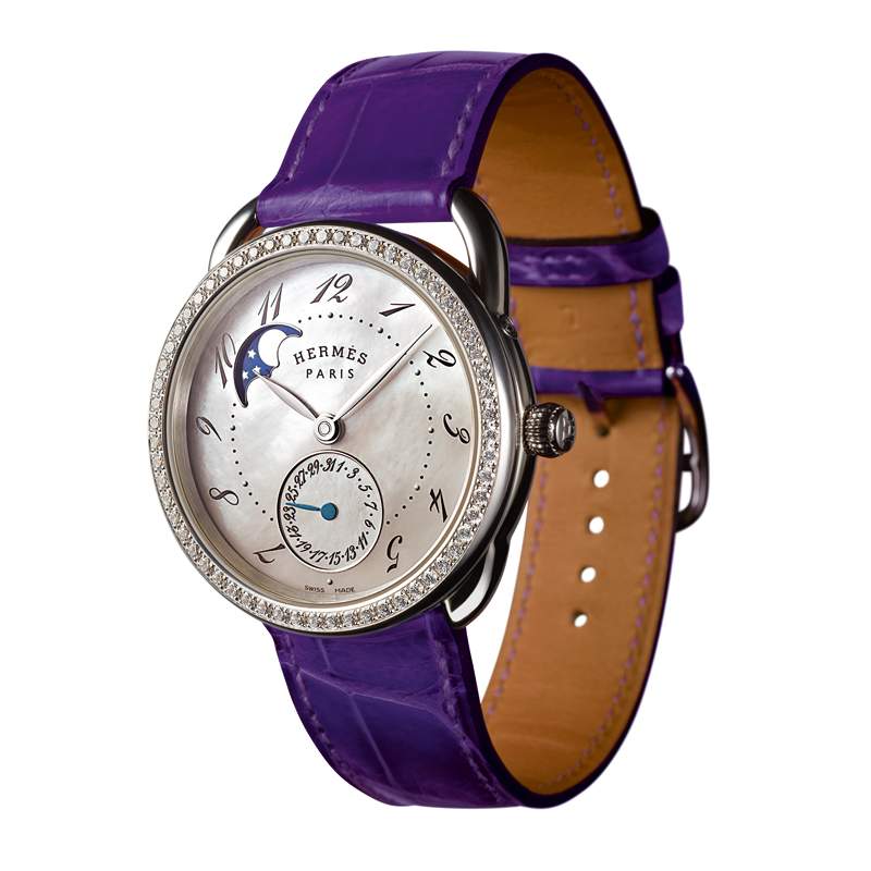 hermes arceau petite lune watch