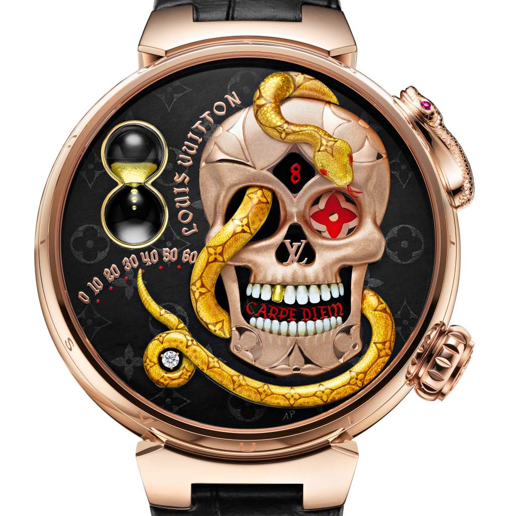 Louis Vuitton Introduces the Tambour Carpe Diem Automaton Minute