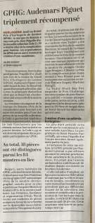 GPHG : Audemars Piguet triplement récompensé