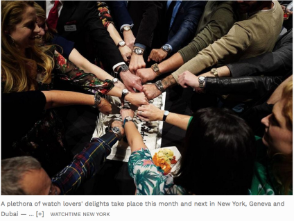 New York, Geneva And Dubai Shows, Events To Attract Thousands Of Watch Lovers In Person